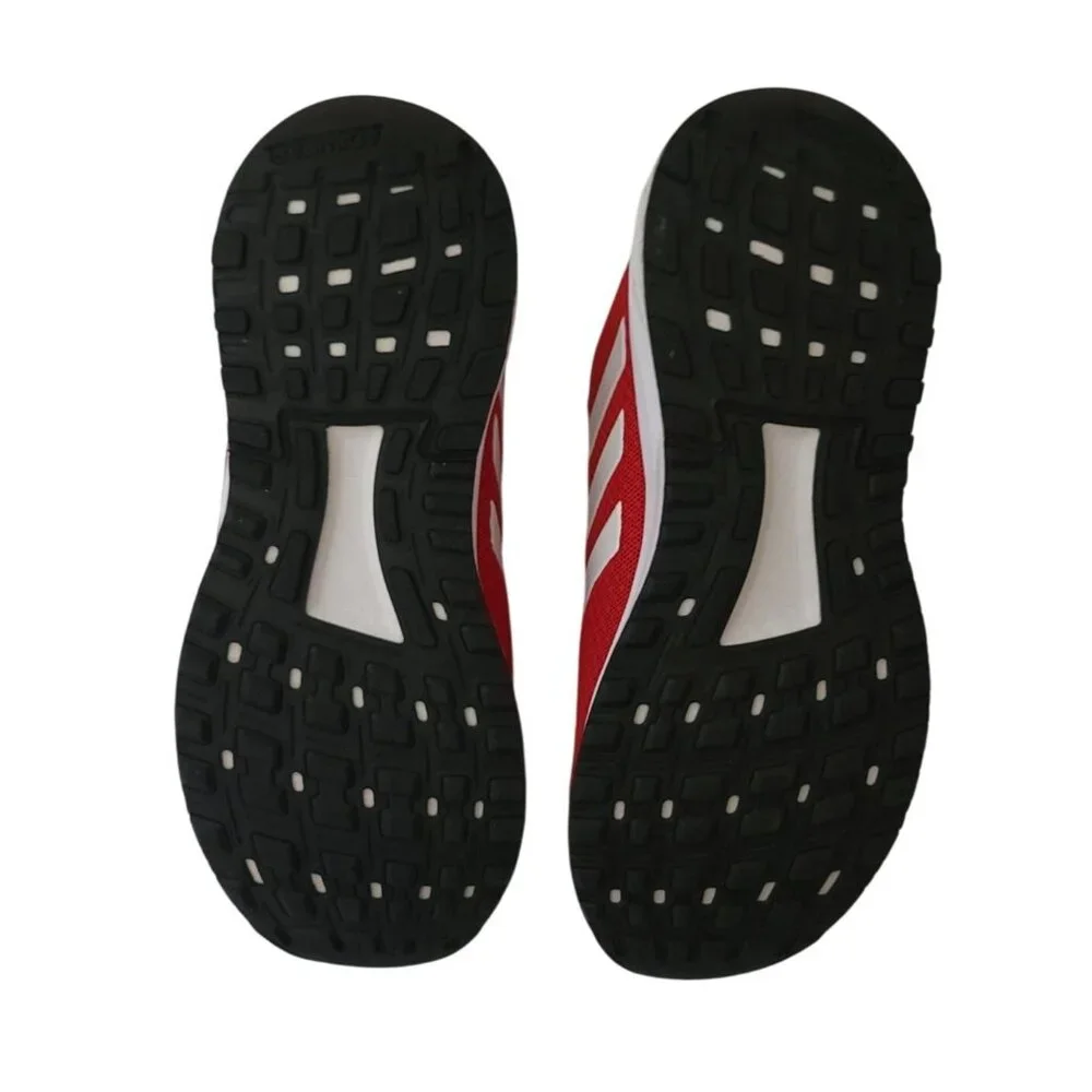 Adidas Duramo 9 Red White Cloudfoam Lite Racer Sneakers Men's Size 3 (BB7059) - Picture 6 of 8